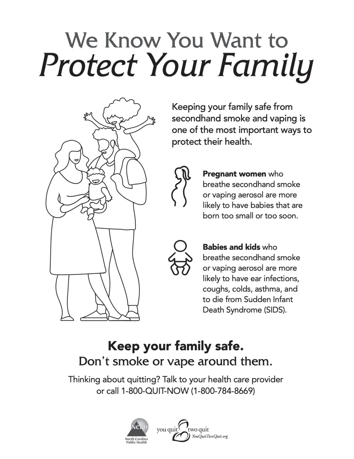 We Know You Want to Protect Your Family – Printable & Multiple Languages